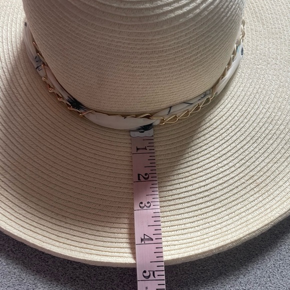 HBY Miami Paper Straw Floppy Scarf Hat O/S - Picture 15 of 16